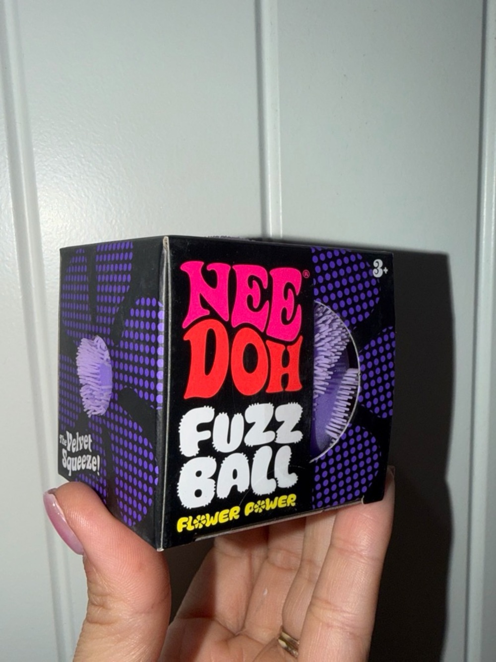 NeeDoh Fuzz Ball Kids Toy - Purple